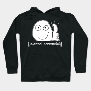 Introvert Meme internal screaming Thumbs Up Dank Meme Hoodie